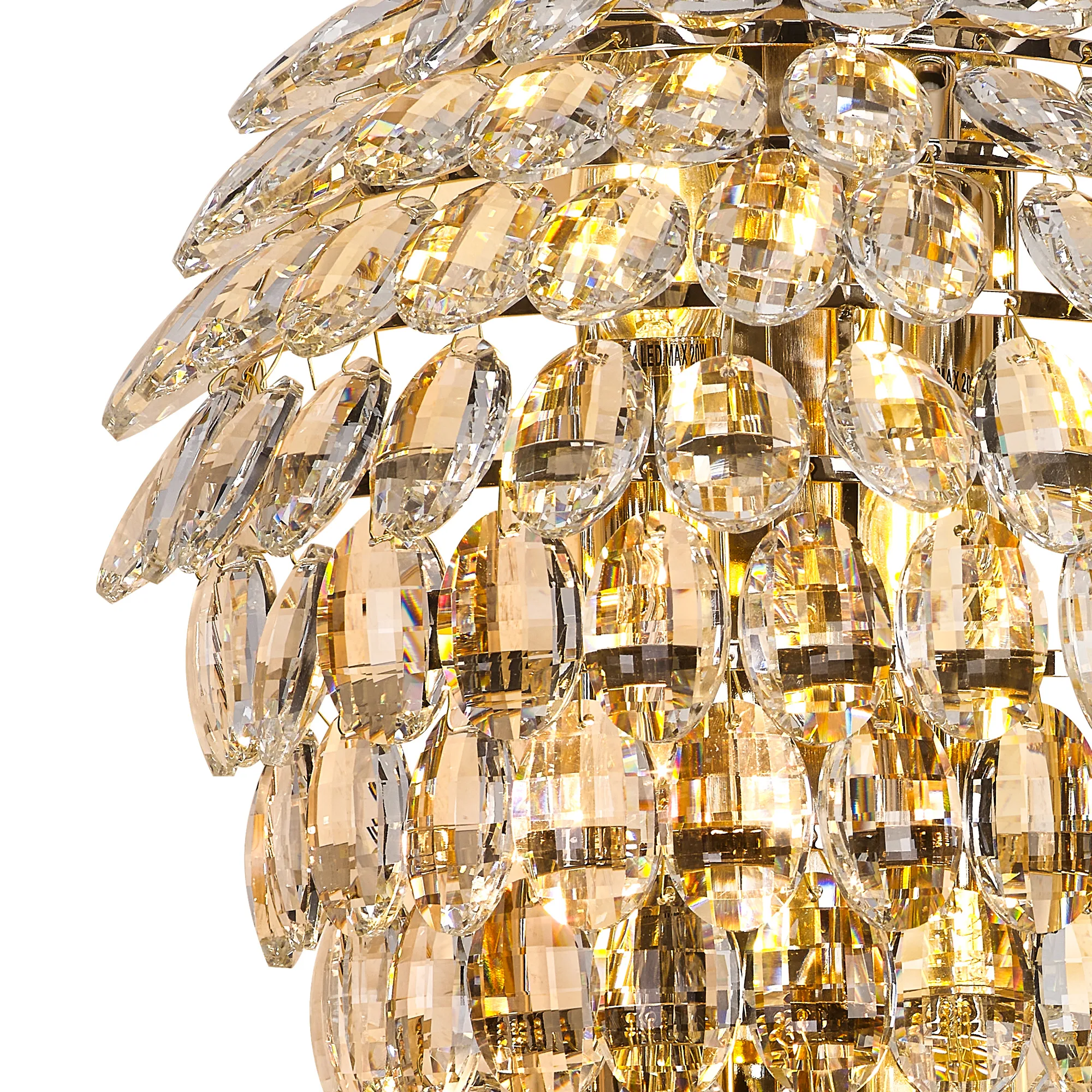 Coniston IP Tall Wall Lamp 6 Light French Gold IL32913  Diyas Coniston IP